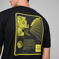 AMF1 FW MENS GRID GRAPHIC TEE - black