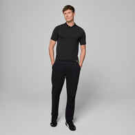AMF1 FW MENS SEAMLESS POLO - black