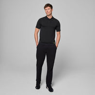 AMF1 FW MENS SEAMLESS POLO - black