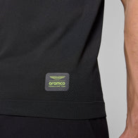 AMF1 FW MENS SEAMLESS POLO - black