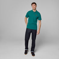 AMF1 FW MENS TECH WAFFLE POLO - green