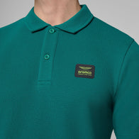 AMF1 FW MENS TECH WAFFLE POLO - green