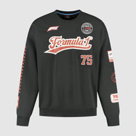F1 FW HERITAGE GRAPHIC CREW SWEAT - black