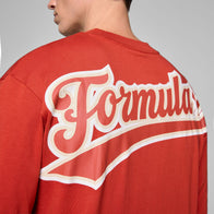F1 FW HERITAGE LOGO TEE - red
