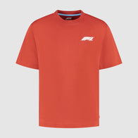 F1 FW HERITAGE LOGO TEE - red