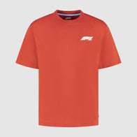 F1 FW HERITAGE LOGO TEE - red