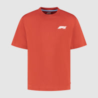 F1 FW HERITAGE LOGO TEE - red