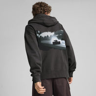 F1 LS GRAPHIC FULL ZIP HOODIE - black