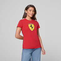 SF FW WOMENS LARGE SHIELD TEE - red