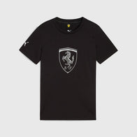 SF LS RACE KIDS TONAL BIG SHIELD TEE - black