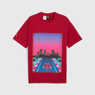 SF LS MIAMI GRAPHIC TEE II - tibetan red