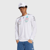 MAPF1 AUTH MENS DRIVER LS TEE - white