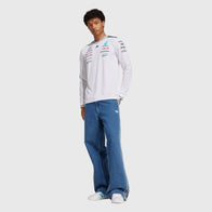MAPF1 AUTH MENS DRIVER LS TEE - white