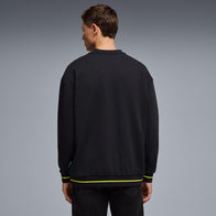 AMF1 FW LOGO STEALTH CREW SWEAT - True Black
