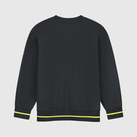 AMF1 FW LOGO STEALTH CREW SWEAT - True Black