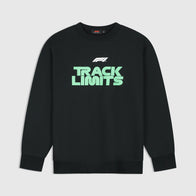 F1 FW Track Graphic Crew - True Black