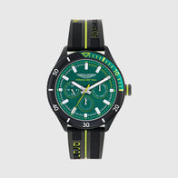 AMF1 PIT SILICONE STRAP WATCH - Black