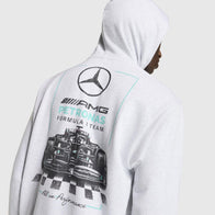 MAPF1 FW MENS CAR GRAPHIC HOODIE - Light Grey Heather