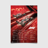 F1 FW 2026 CALENDAR POSTER - Red