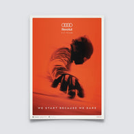 AUDI FW 'WE DARE' POSTER - Red