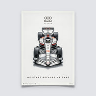 AUDI FW R26 2026 POSTER - Grey
