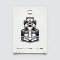AUDI FW R26 2026 POSTER - Grey