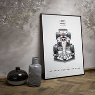 AUDI FW R26 2026 POSTER - Grey