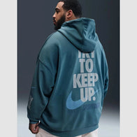 Nike Club Men’s Oversized French Terry Pullover Hoodie Hoodie unisex detail view 6 | Dash Racegear — Oversized Nike hoodie made with soft French terry fabric
