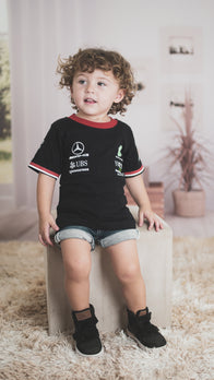 F1 Mercedes baby racing Shirt Hamilton 44 jersey 100% cotton |... - baby & toddler shirt image 4