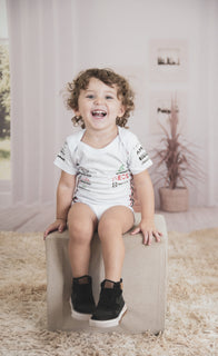 F1 Mercedes Racing romper jersey 100% cotton | White Edition - baby romper image 2