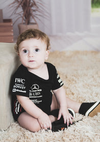 F1 Mercedes baby Racing Shirt Hamilton 44 jersey 100% cotton - baby & toddler shirt image 3