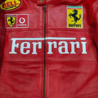 90s Ferrari F1 Real Leather Men Jacket | Dash Racegear