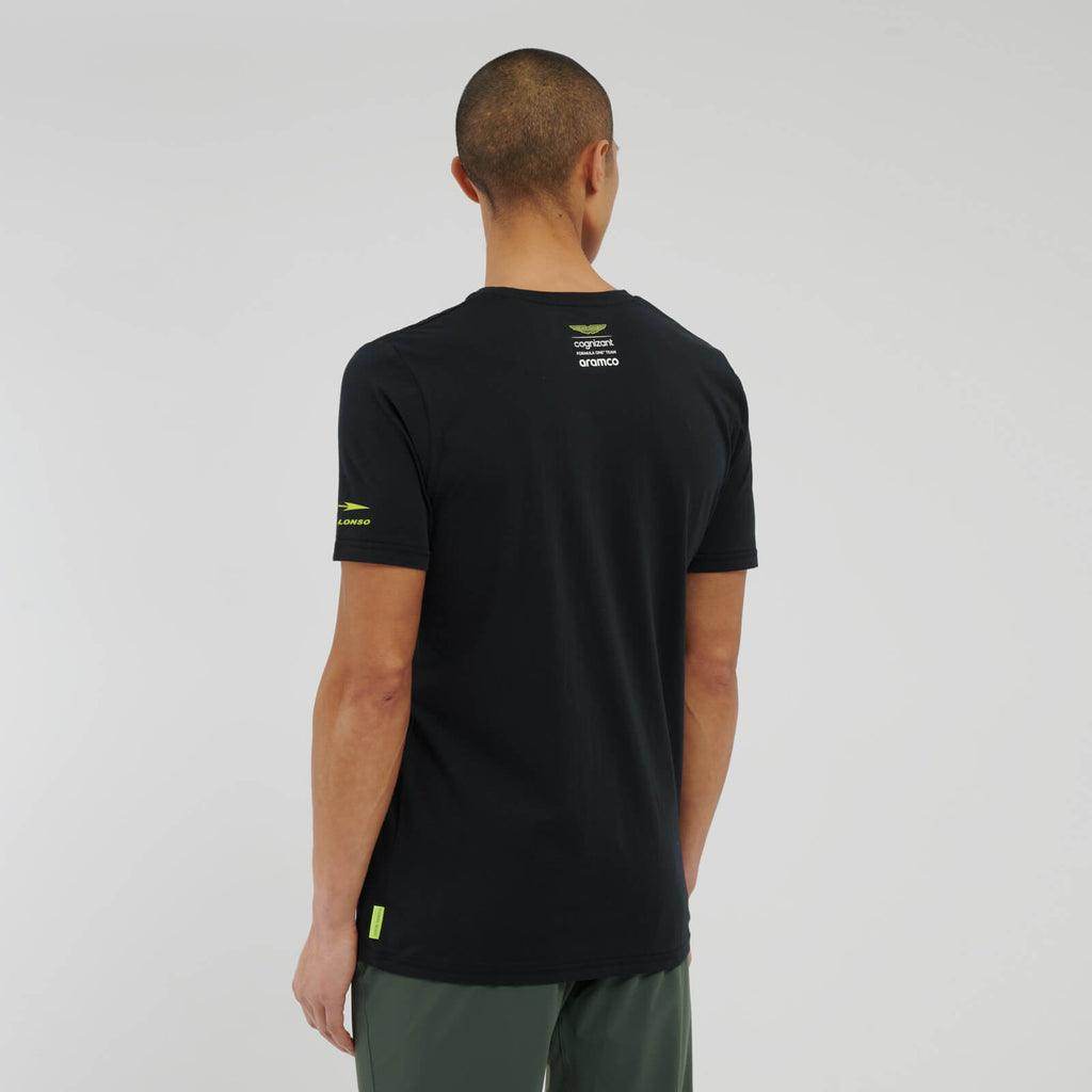AMF1 Fernando Alonso Limited Edition T-Shirt - Black - Dash Racegear Store