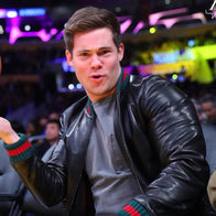 Adam Devine Gucci Jacket Jacket unisex front product view | Dash Racegear — Adam Devine in Luxury Gucci Designer Jacket