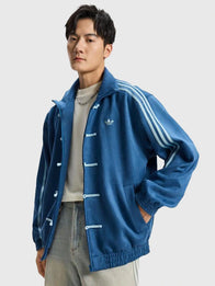 Adidas Chinese New Year Jacket 2026 Jacket unisex detail view 4 | Dash Racegear — Adidas Chinese New Year Royal Blue Jacket 2026 with festive embroidery, perfect for fans rocking casual or celebratory looks.