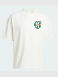 Adidas Basketball Crest T-Shirt Shirt unisex detail view 4 | Dash Racegear — 2026 Adidas White Basketball Crest T-Shirt for men and women, soft, breathable, and perfect for casual wear.
