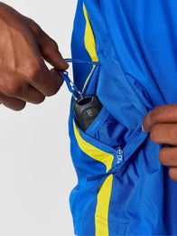 Boston Marathon Jacket 2026 Jacket unisex detail view 9 | Dash Racegear — 2026 Boston Marathon Adidas jacket in blue, lightweight full-zip with reflective logos, ideal for running, training, or outdoor sports activities.