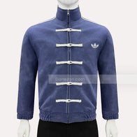 Adidas Chinese New Year Blue Jacket Jacket unisex detail view 4 | Dash Racegear — CNY-inspired Adidas sports jacket in blue — modern and culturally rich