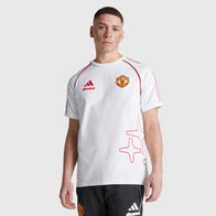 Adidas Manchester United x Drama Call T-Shirt Shirt unisex detail view 4 | Dash Racegear — Manchester United x Drama Call Adidas trendy graphic tee