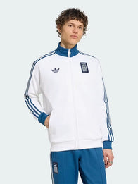 Adidas Greece Track Jacket Jacket unisex front product view | Dash Racegear — 2026 Adidas Greece White Track Jacket for Men and Women clean athletic style with zip comfort for training and casual street wear