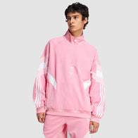 Adidas Inter Miami CF Originals Half-Zip Crew Sweatshirt Sweatshirt unisex detail view 2 | Dash Racegear — Inter Miami CF Originals Half-Zip Sweatshirt by Adidas