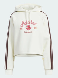 Adidas Lunar New Year Hoodie Hoodie unisex front product view | Dash Racegear — Off-white oversized fleece hoodie inspired by Adidas Lunar New Year 2026, recreated with soft texture and casual streetwear style