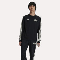 Adidas x Oasis Black Sweatshirt Sweatshirt unisex detail view 3 | Dash Racegear — Adidas x Oasis – Clean Black Crewneck Release