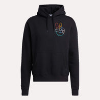 Adidas Peace Sign Hoodie Hoodie unisex front product view | Dash Racegear — Premium Adidas Hoodie with Peace Sign – Elevate Your Wardrobe