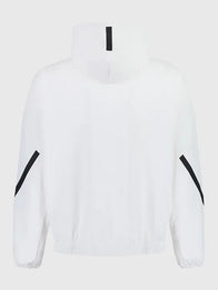 Mens Adidas Real Madrid Z.N.E. Woven Track Jacket Jacket unisex detail view 2 | Dash Racegear — Real Madrid Adidas Z.N.E. 2026 white track jacket, urban woven design for modern sporty street fashion.