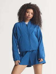 Adidas Babymonster Jacket Jacket unisex detail view 3 | Dash Racegear — Blue Adidas Babymonster jacket with sleek fit and bold style, ideal for casual outfits or fan events.