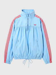 Adidas x ASOS Over The Head Track Jacket Jacket unisex front product view | Dash Racegear — 2026 Adidas x ASOS Over-the-Head Half-Zip Track Jacket for Unisex in Blue featuring premium comfort and modern streetwear-inspired style.
