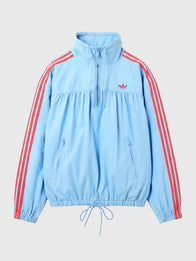 Adidas x ASOS Over The Head Track Jacket Jacket unisex front product view | Dash Racegear — 2026 Adidas x ASOS Over-the-Head Half-Zip Track Jacket for Unisex in Blue featuring premium comfort and modern streetwear-inspired style.