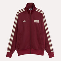 Adidas x Oasis Maroon Track Jacket Jacket unisex front product view | Dash Racegear — Adidas Oasis Drop – Maroon Track Jacket Streetwear