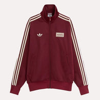Adidas x Oasis Maroon Track Jacket Jacket unisex front product view | Dash Racegear — Adidas Oasis Drop – Maroon Track Jacket Streetwear